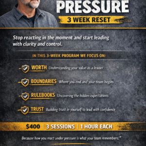 Leadership under Preasure - 3 hour/ week reset